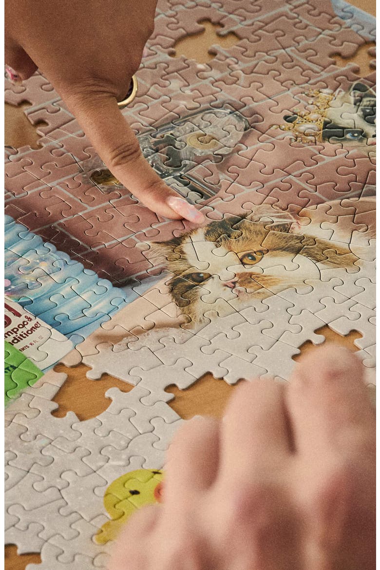 ME-ow Time 1000-piece Jigsaw Puzzle, Alternate, color, Yellow
