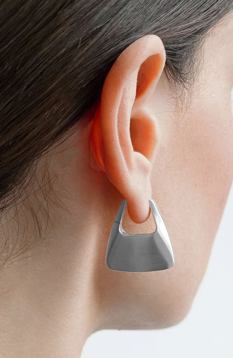 Dean Davidson Oslo Hinge Square Hoop Earrings, Alternate, color, Silver