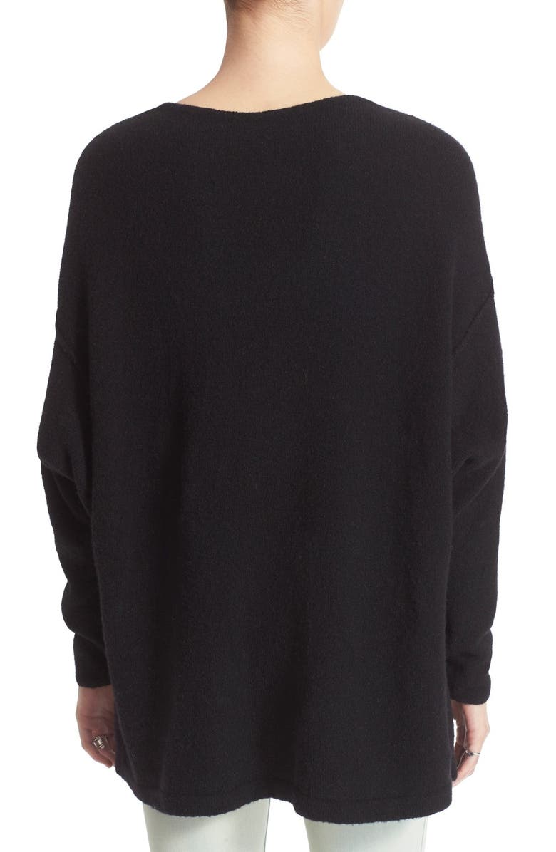 Free People 'Softly' V-Neck Sweater, Alternate, color,