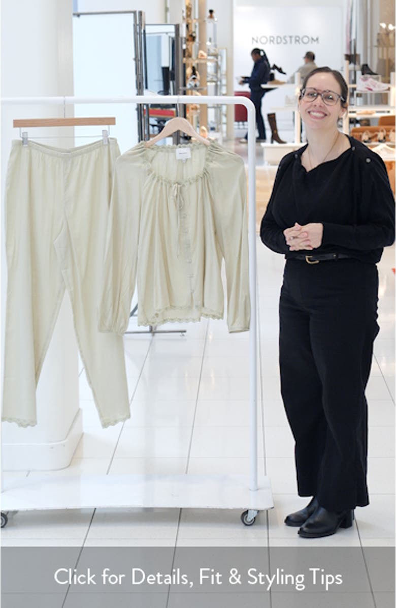 Paloma Relaxed Fit Organic Cotton Blend Pajamas, sales video thumbnail