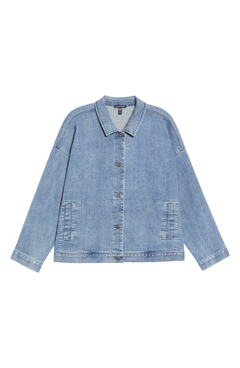 Eileen Fisher Denim Jacket, Alternate, color, Classic Indigo