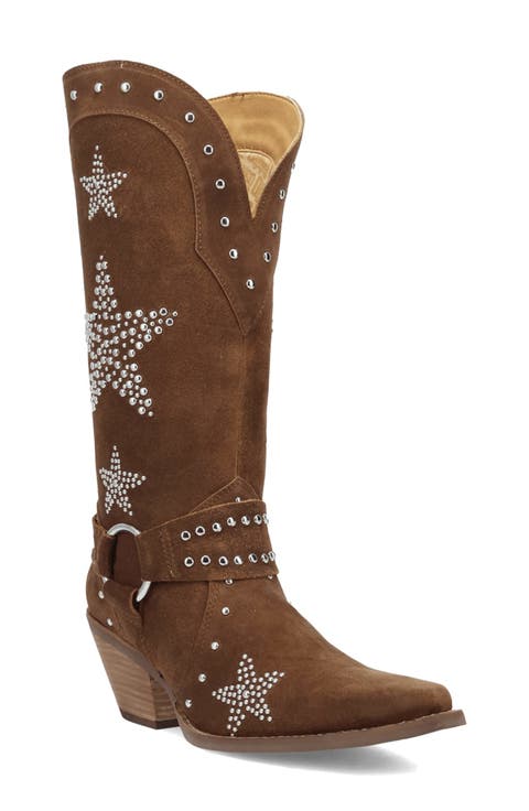 Lucky Stars Knee High Western Boot (Women) (Narrow Calf)