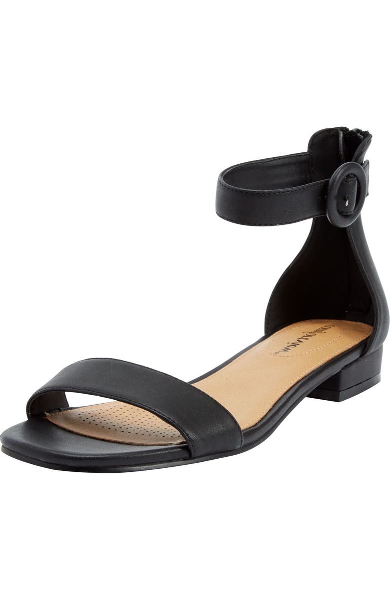 Comfortview The Alora Sandal, Main, color, Black