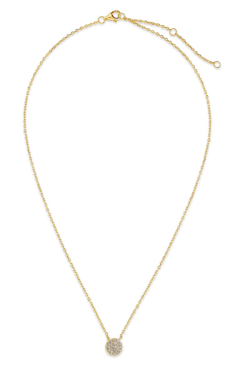 Cubic Zirconia Pendant Necklace, Alternate, color, GOLD