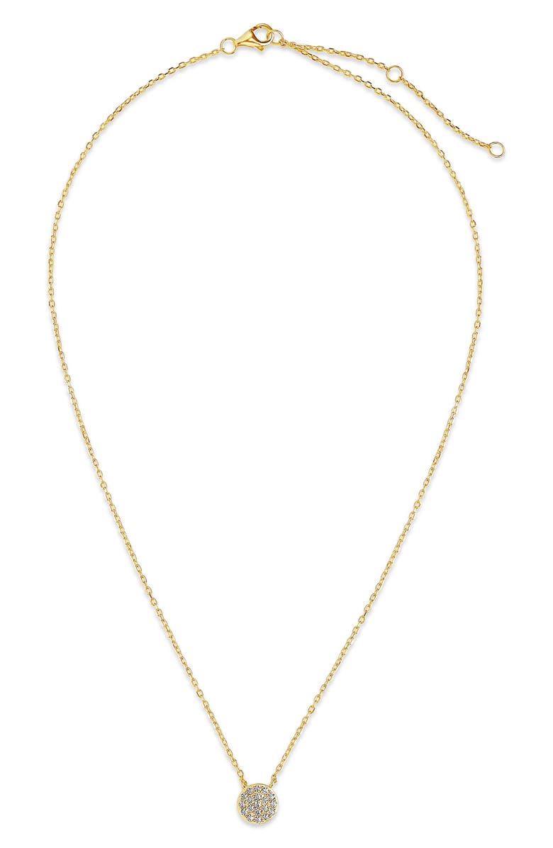 Sterling Forever Cubic Zirconia Pendant Necklace, Alternate, color,