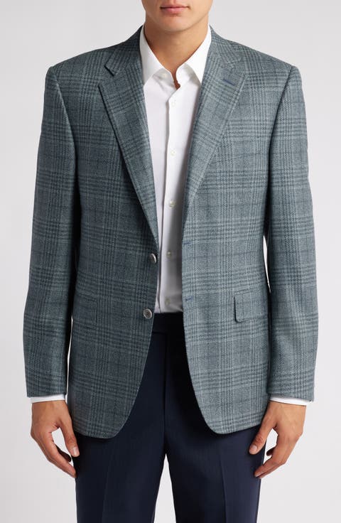 Siena Regular Fit Plaid Wool & Silk Sport Coat