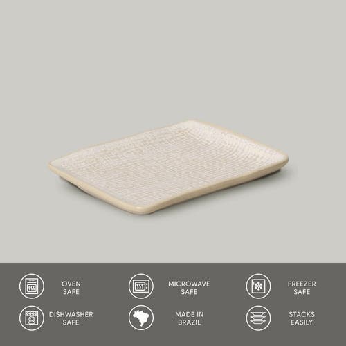 Porto Brasil Rectangular Platter Juta Set Of 4 In Neutral