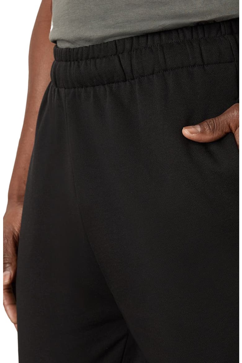 Organic Brushed Fleece Sweatpant, Alternate, color, Black