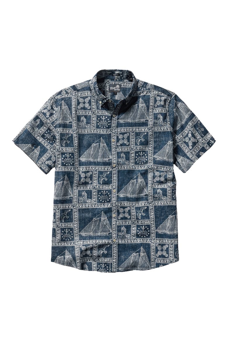 Newport Sailor Button Down Shirt, Main, color, NAVY