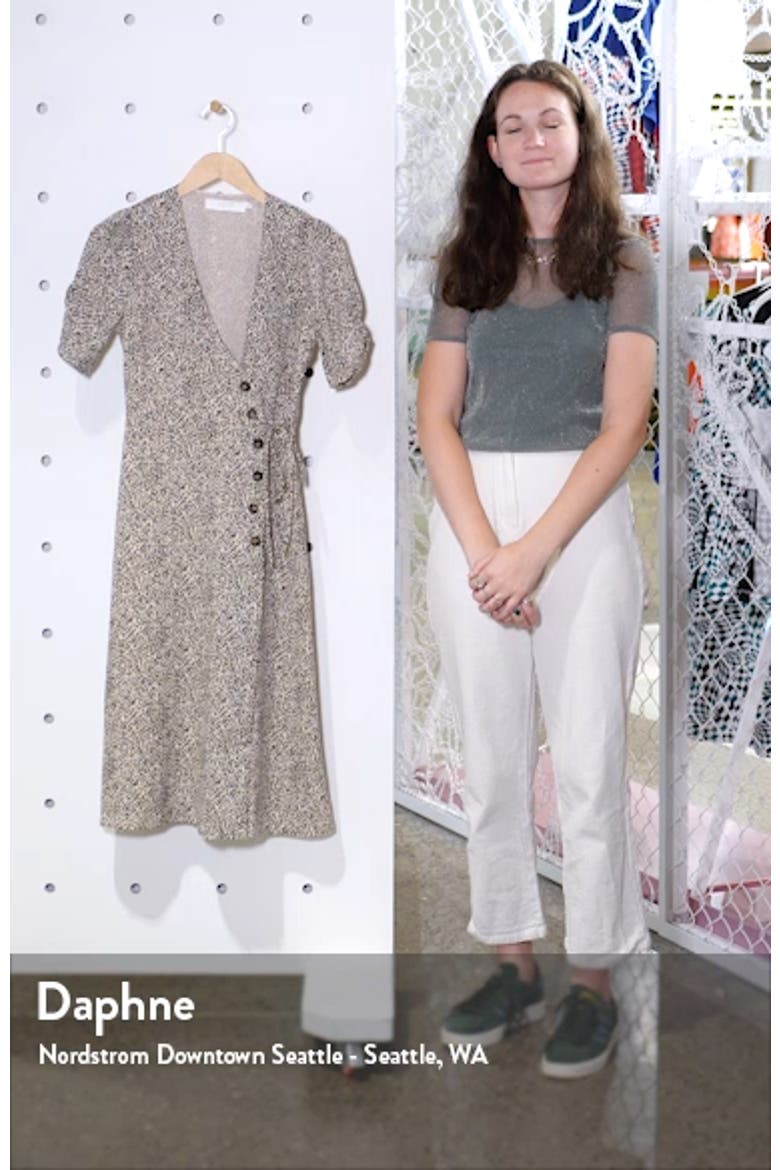 Kinsley Micro Print Wrap Dress video