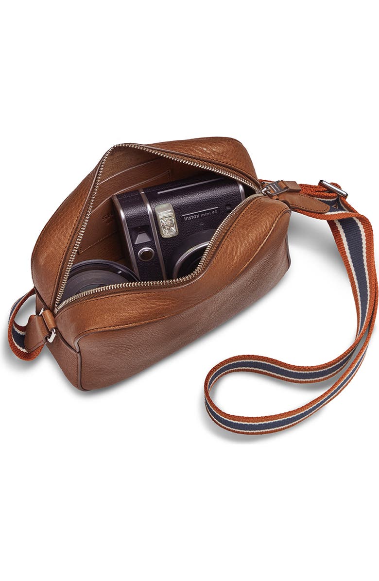 Shinola Leather Camera Crossbody Bag, Alternate, color, Tan