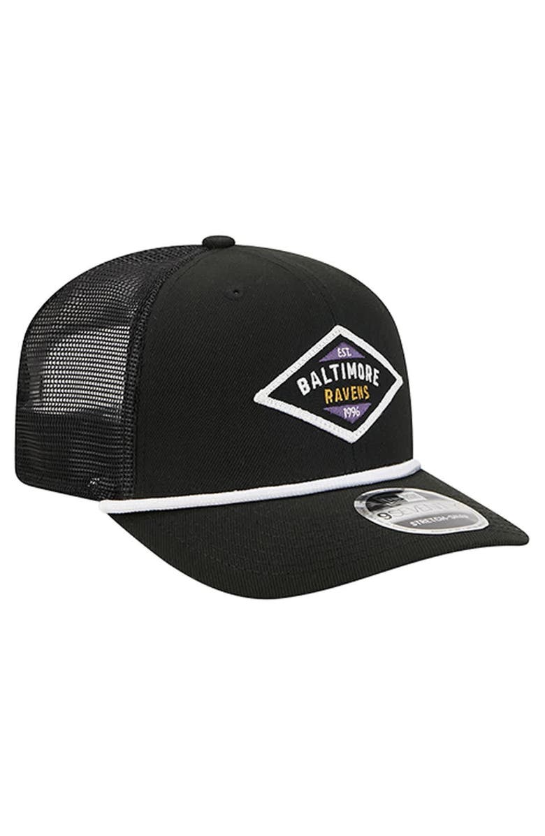 New Era Men's New Era Black Baltimore Ravens Team 9SEVENTY Adjustable Hat, Alternate, color, Black