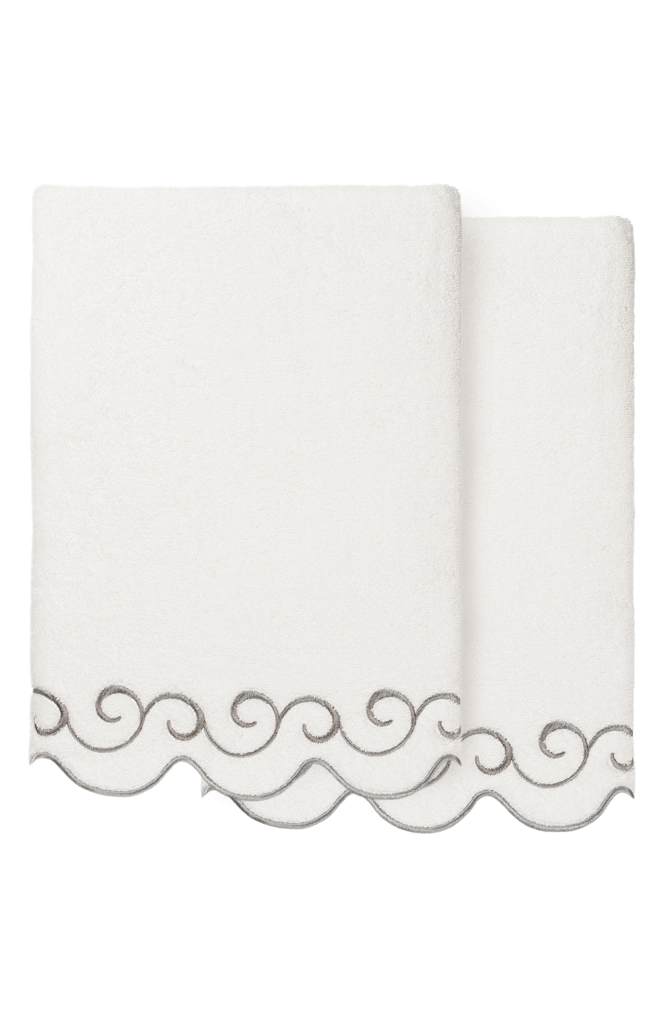Simplicity Scallop 2-Piece Bath Towel Set