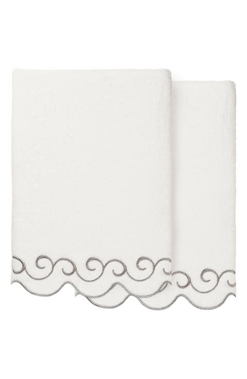 Simplicity Scallop 2-Piece Bath Towel Set
