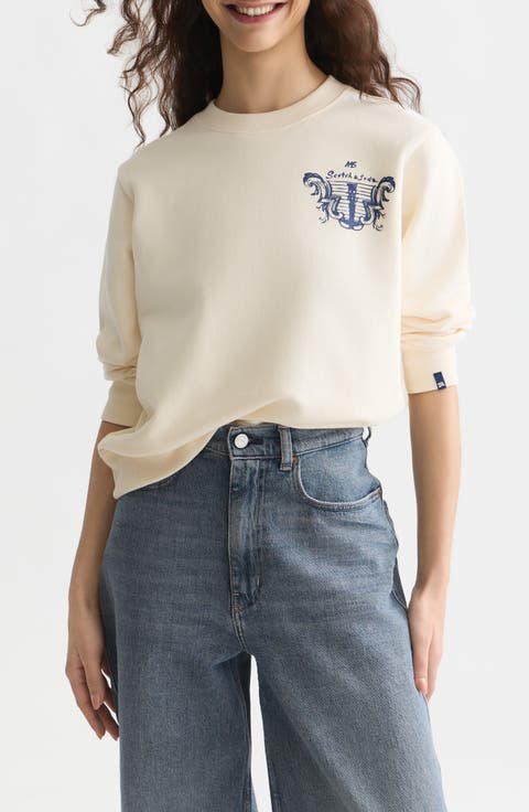 Logo Detail Cotton Sweatshirt