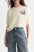 Scotch & Soda Logo Detail Cotton Sweatshirt