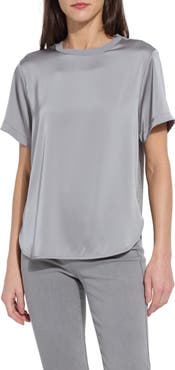 Lysse A-Line Crewneck Mixed Media Top