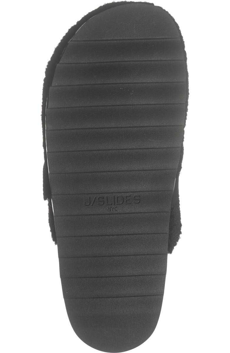 JSlides Rosie Faux Shearling Mule, Alternate, color, Black