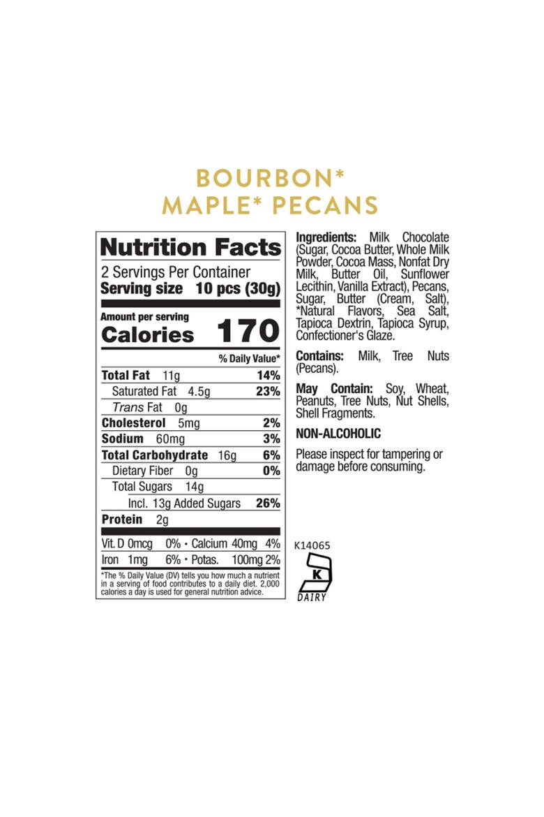Off Hours Set of 3 Bourbon Maple Pecan Candy Cubes, Alternate, color, BROWN