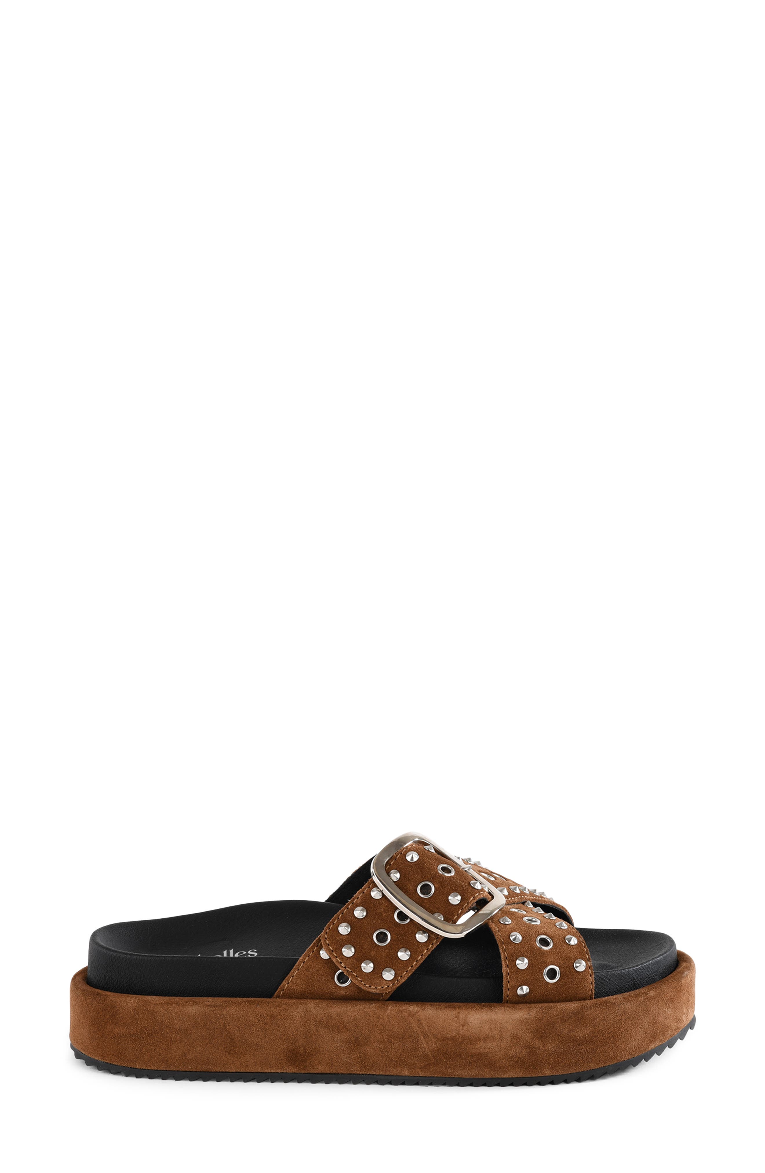 Crushing Wave Platform Slide Sandal, Alternate, color, TAN