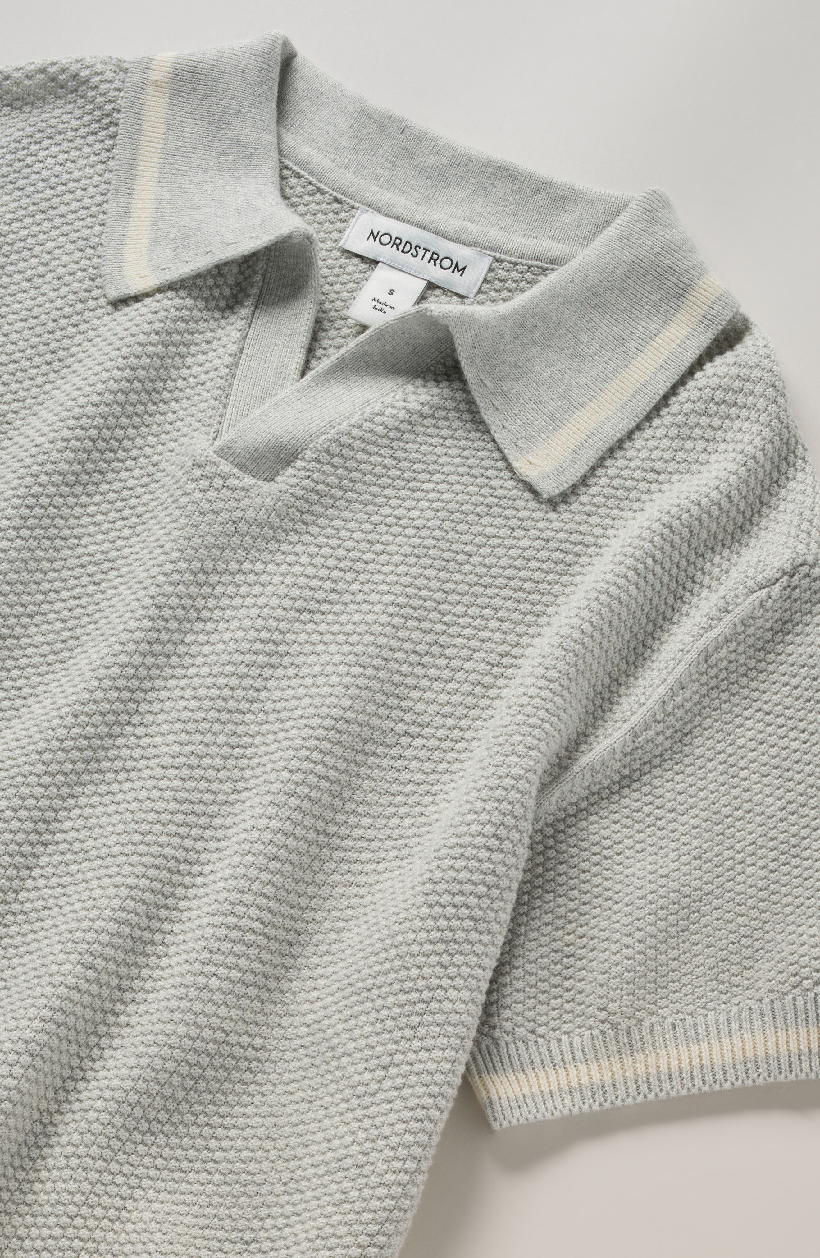 Детские Nordstrom Kids' Texture Polo Sweater — фото 3