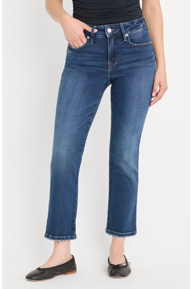 Good Petite High Waist Straight Leg Jeans, Main, color, INDIGO511