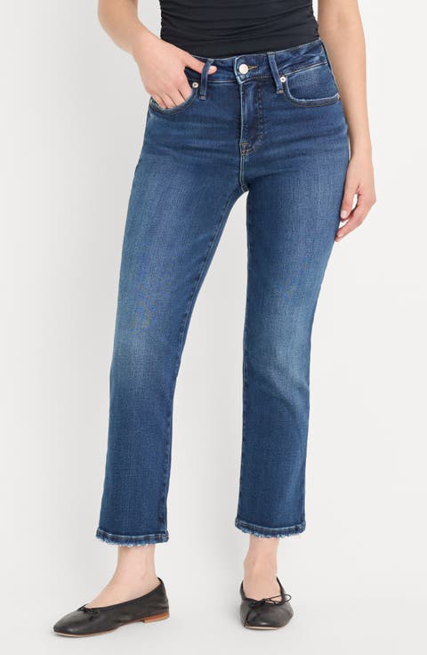 Good Petite High Waist Straight Leg Jeans