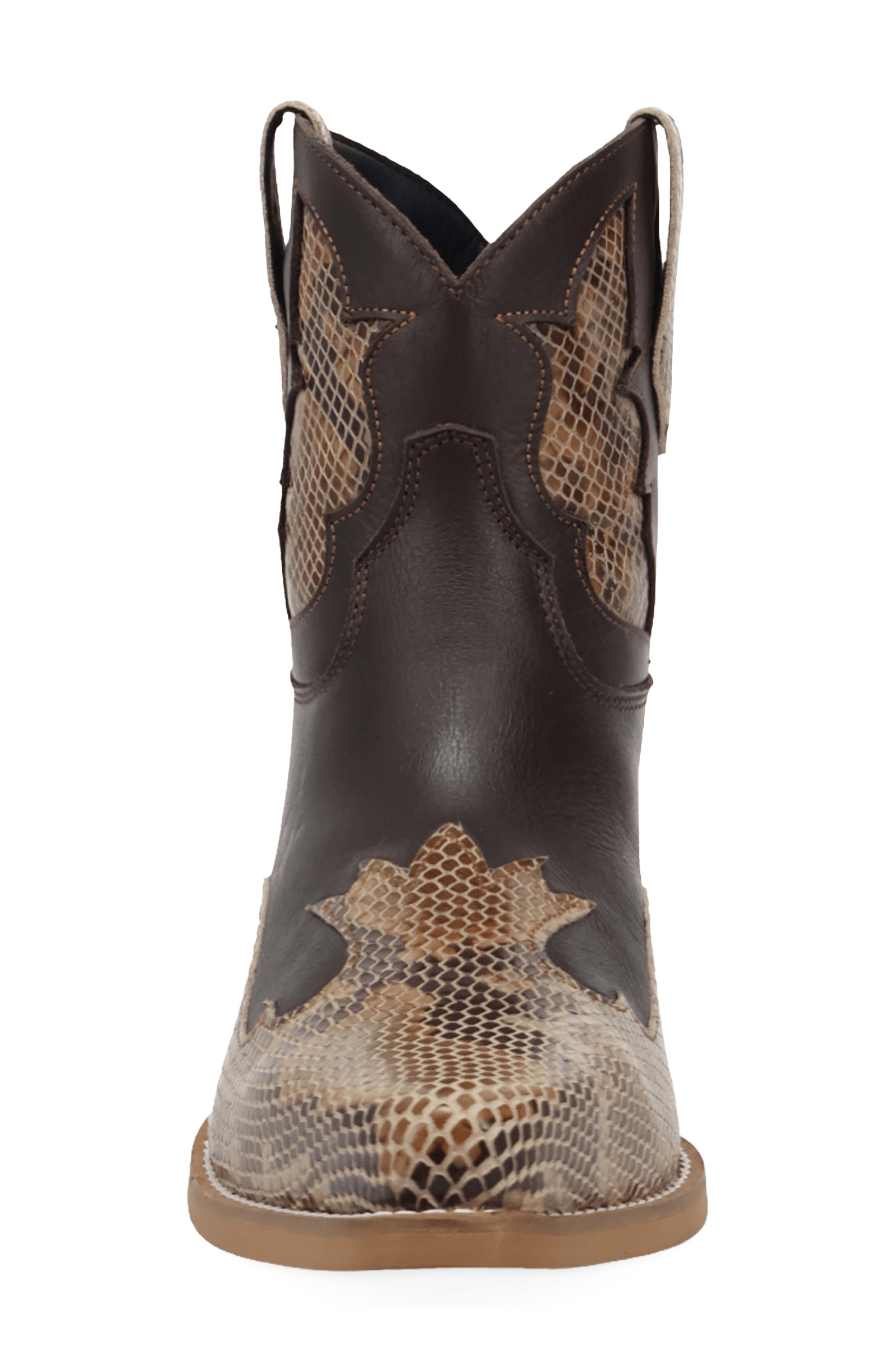 Serpico Leather Western Boot, Alternate, color, BROWN