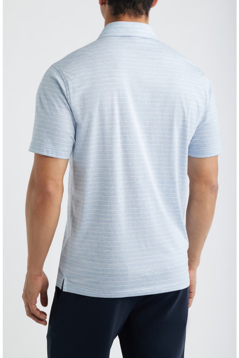 Crown Craft Stripe Polo, Alternate, color, BLUE FROST