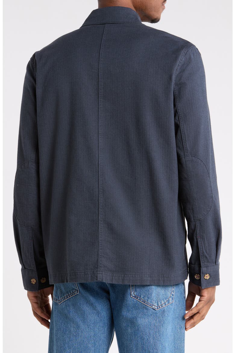 Herringbone Overshirt, Alternate, color, NAVY BLAZER