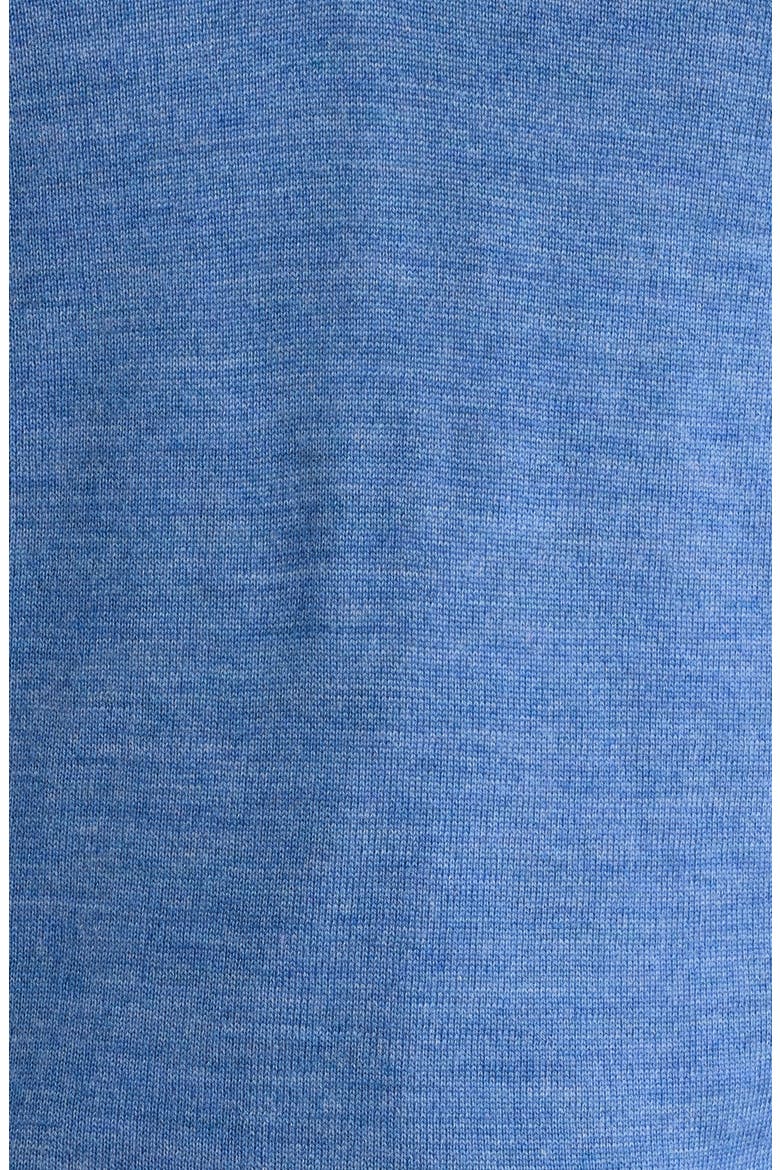 Raynor Merino Wool Quarter Zip Sweater, Alternate, color, MID BLUE