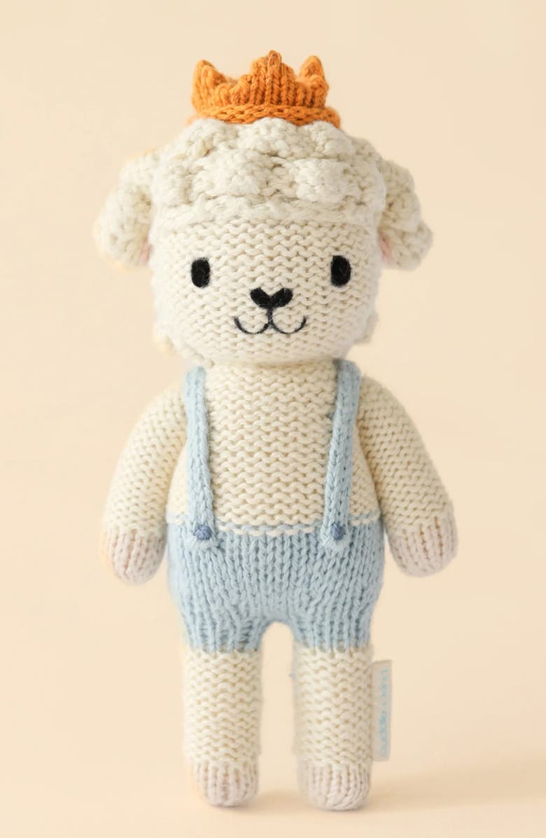 cuddle+kind Tiny Sebastian the Lamb Stuffed Animal, Alternate, color, Blue