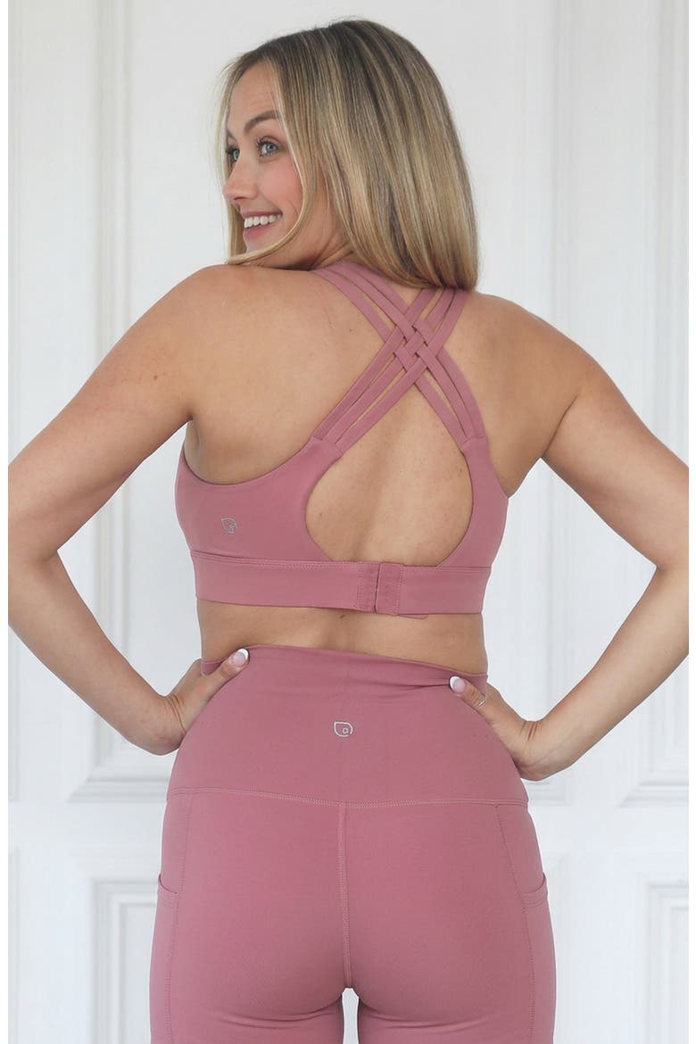 Chloe 4 Running Nursing and Pumping Sports Bra, Alternate, color, Champagne Rose