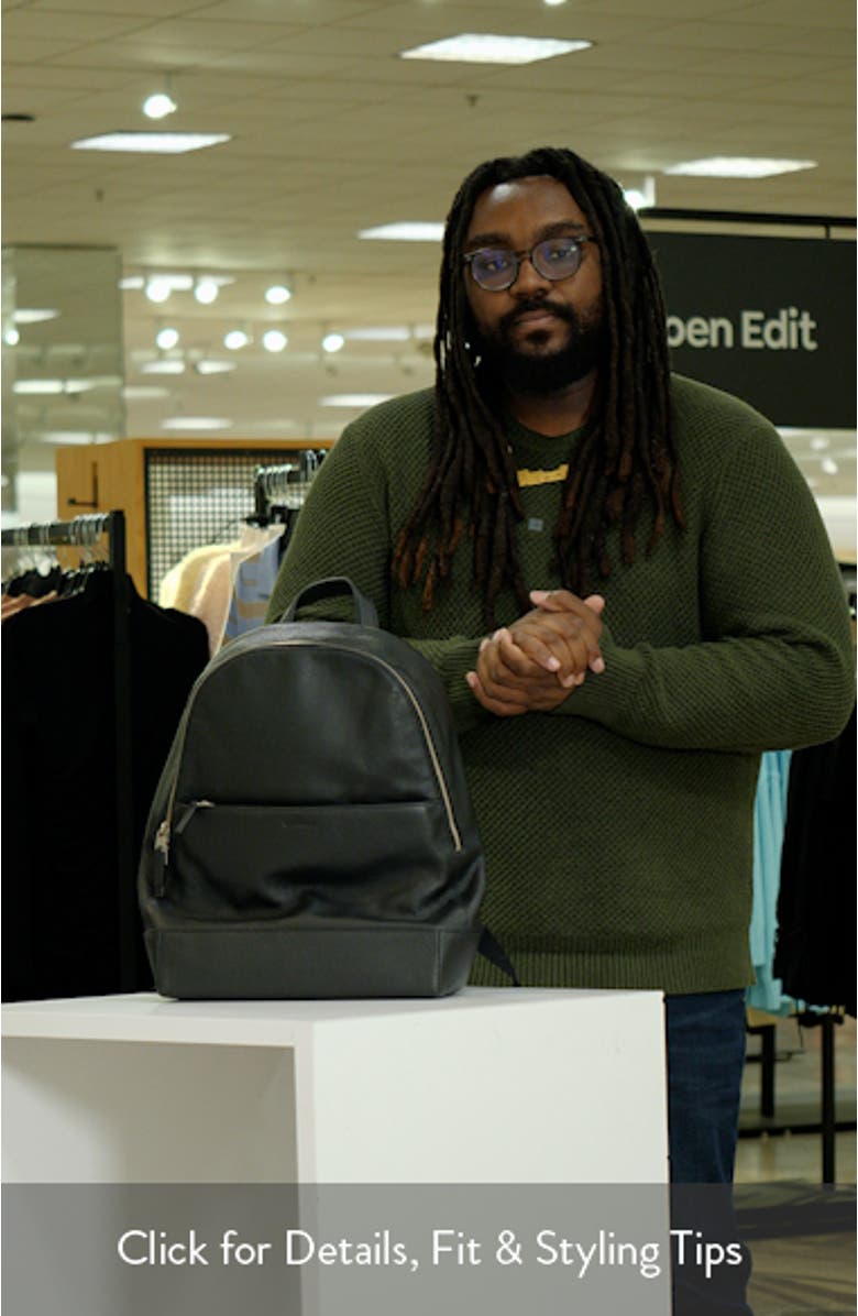 Canfield Pebble Leather Backpack, sales video thumbnail