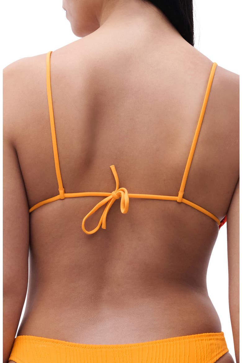Jacquard Triangle Bikini Top, Alternate, color, SUNRISE TIE-DYE