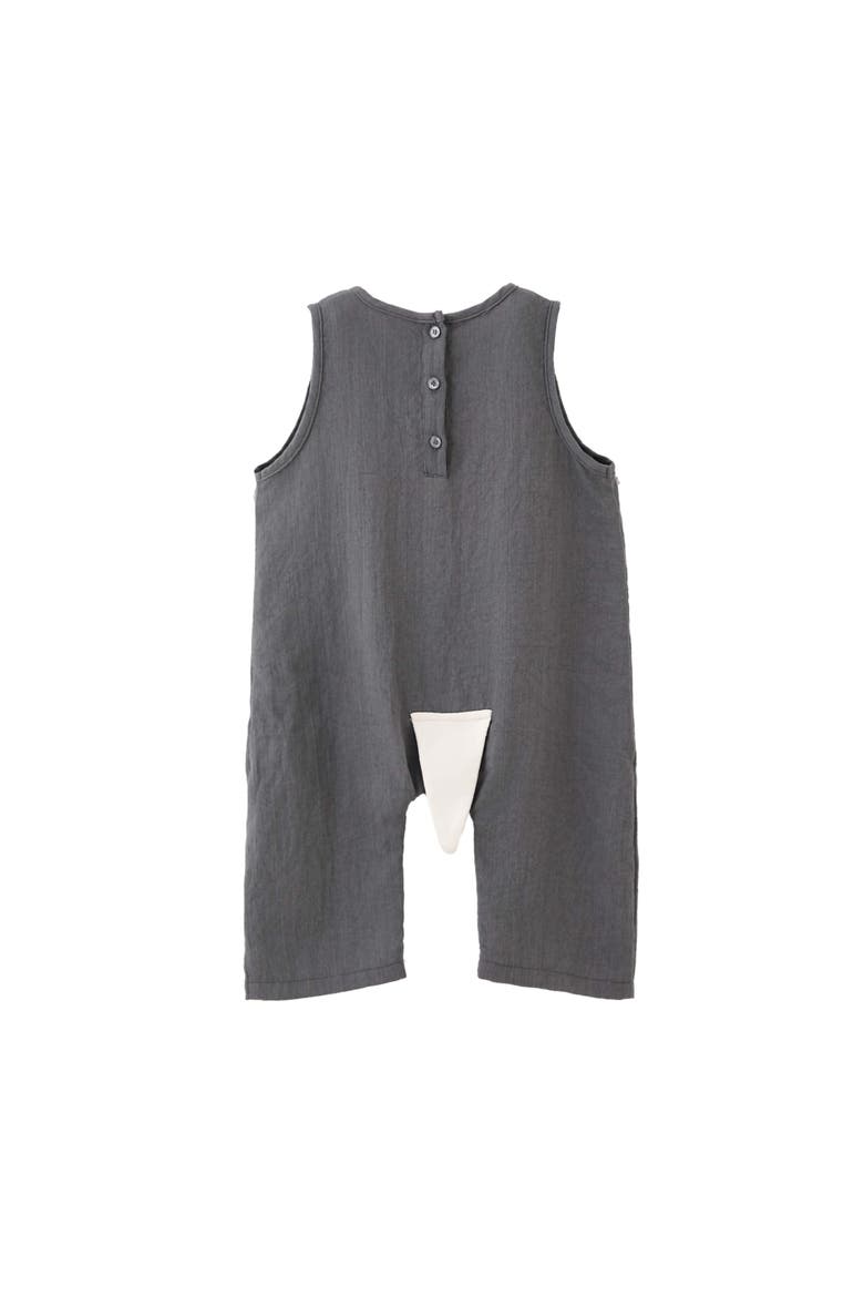 Animal Pocket Romper, Alternate, color, Grey