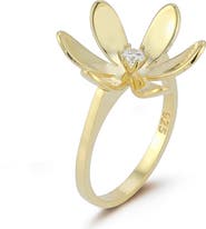 SPHERA MILANO Cubic Zirconia Floral Ring