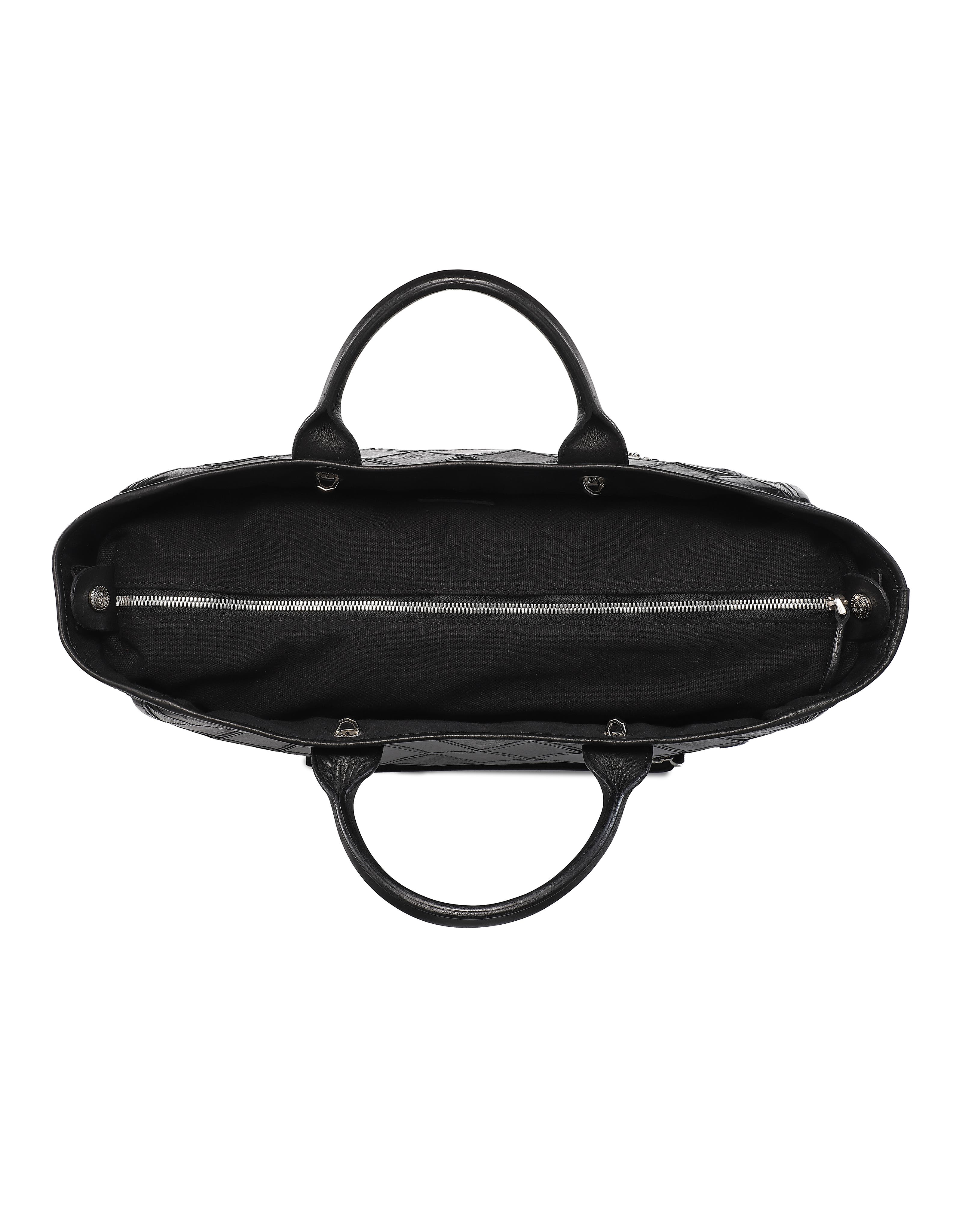 OLD TREND Mermaid Genuine Leather Oversized Carryall Tote, Alternate, color, Black