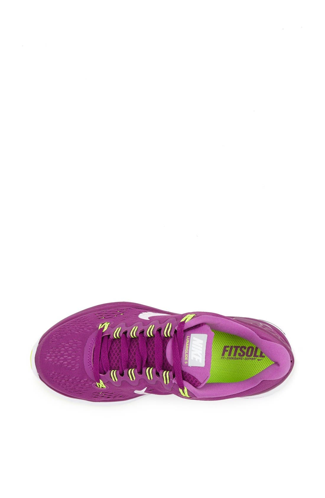 'LunarGlide 5' Running Shoe, Alternate, color, BRGHT GRAPE/ VILOET/ WHITE