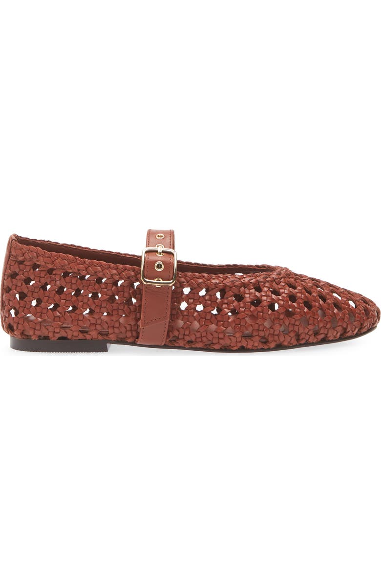 Madewell The Remy Mary Jane Flat, Alternate, color, Dusty Redwood
