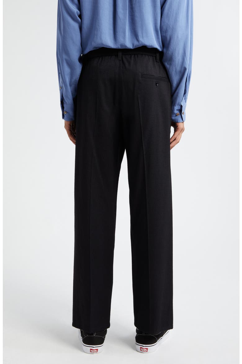 Easy Belted Pleated Pants, Alternate, color, BLACK BK999