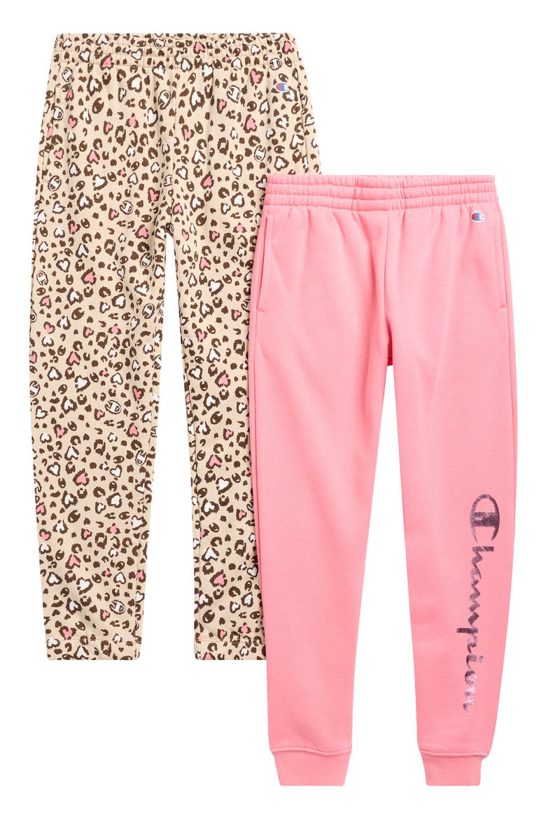Kids' 2-Pack Joggers, Main, color, BUBBLE GUM