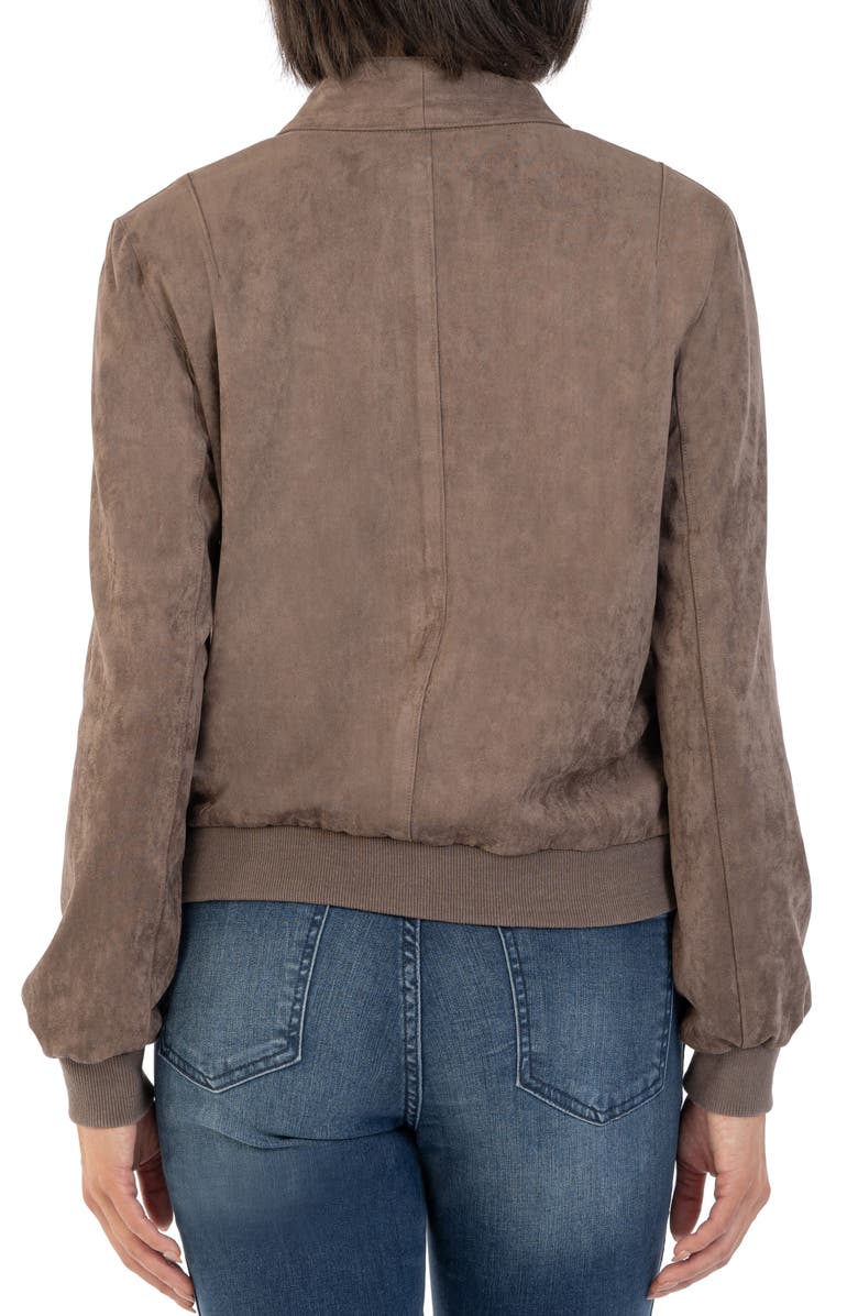 KUT from the Kloth Evie Faux Suede Bomber Jacket, Alternate, color,
