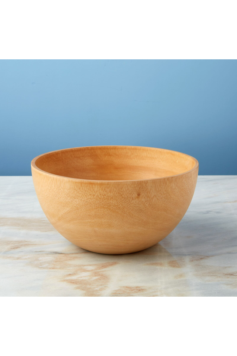 Kiln Mango  Wood Salad Bowl, Alternate, color, Mango