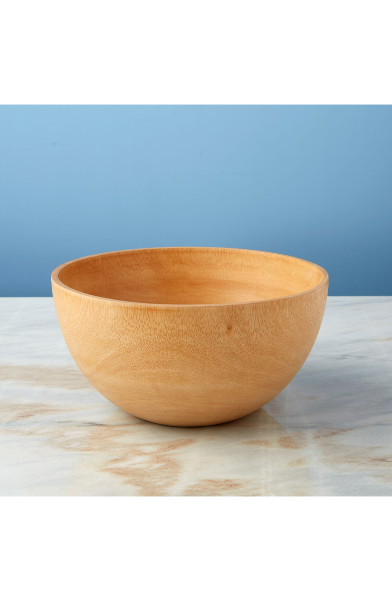 Be Home Kiln Mango Wood Salad Bowl, Alternate, color, Mango