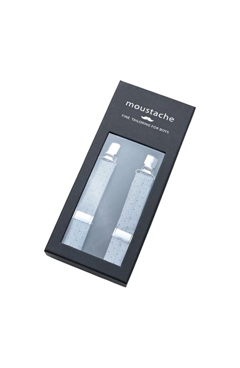 MOUSTACHE Dotted Suspender Set, Alternate, color, Silver