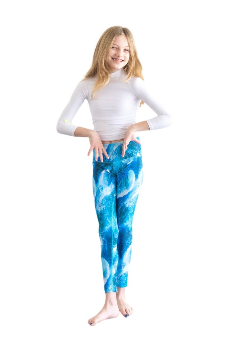 TUTUBLUE Girls' Rash Guard Swim Top - UPF 50+, Alternate, color, Solid Bright White