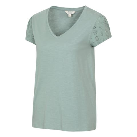 Malaga Broderie Sleeve T-Shirt