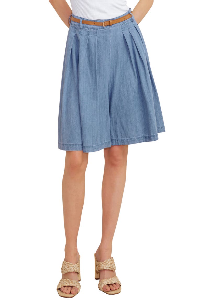 Denim Bermuda Short, Alternate, color, LIGHT BLUE DENIM
