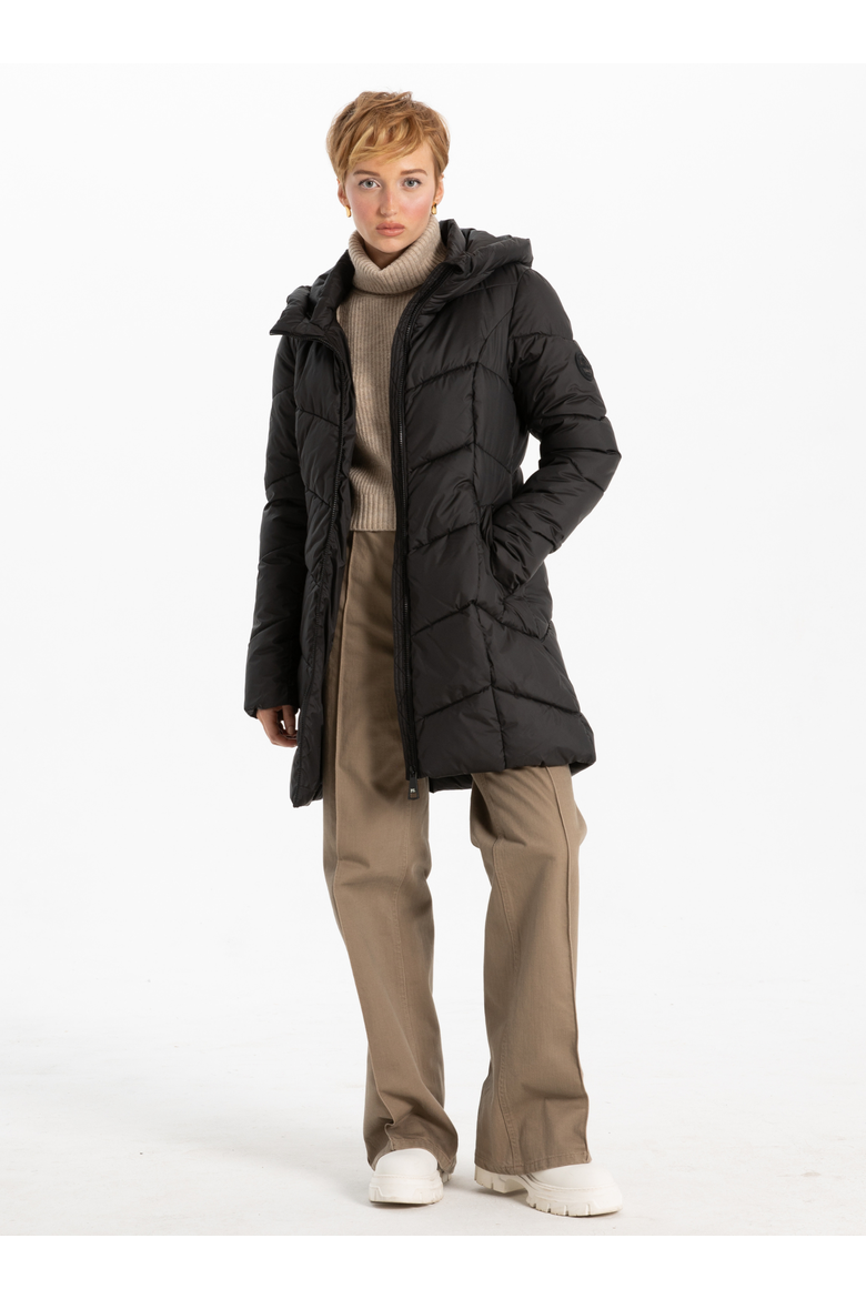 CLASSIC LONG PUFFER DESIGN, Alternate, color, Black